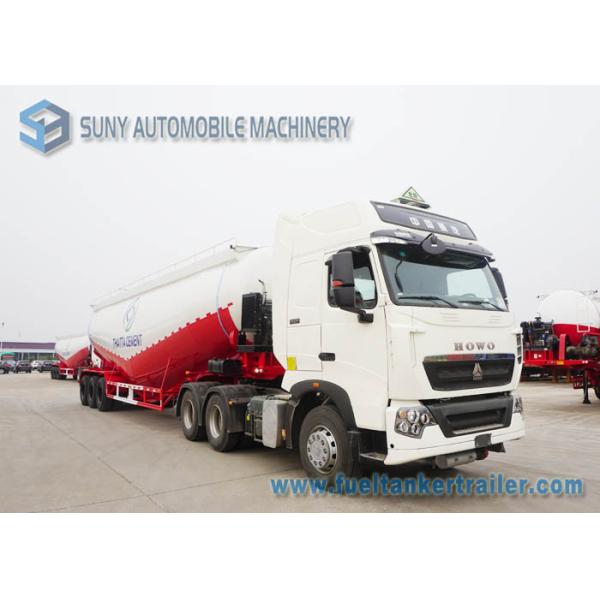 Buy White Durable Heavy Duty Dry Bulk Tanker Trailer High Capacity at wholesale prices