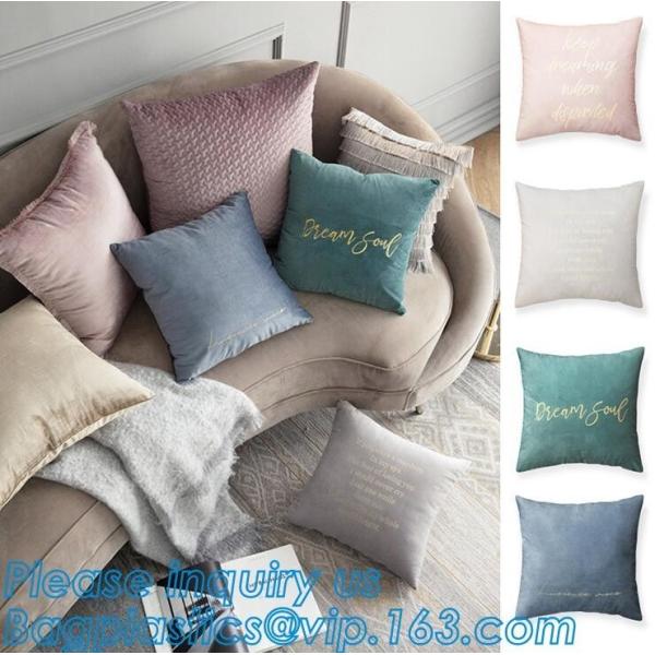 Buy Customized Design Gold Blocking leaf cushion cover square throw pillow case,Printed cushion covers,Home Made Decorative at wholesale prices