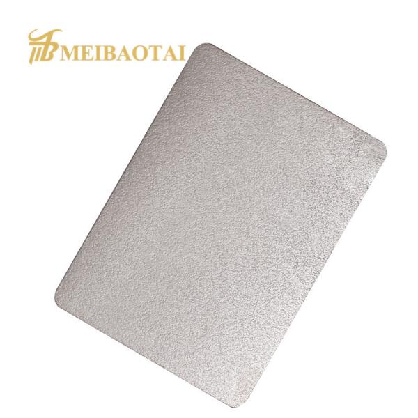 Buy Silver Embossed Stainless Steel Wall Panels 0.85mm Thickness at wholesale prices