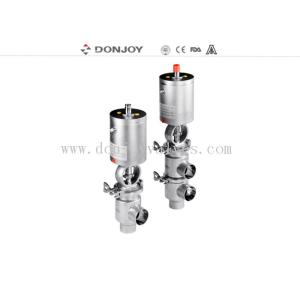 Double Seat Sanitary Reversing Valve Divert 316L Stainless Steel 3/4"