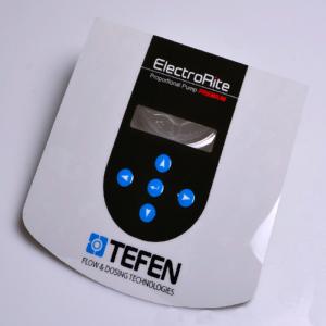 Custom strong self adhesive PC clear window embossed button control panel