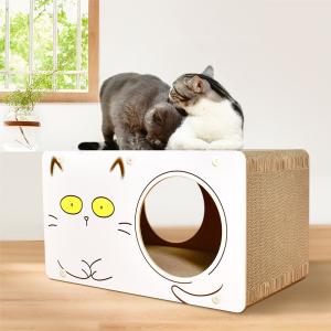 Large Cat Beds Scratching Box Cat Scratcher Customization Oval Scratch Pad