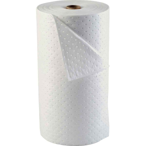Buy 30"x150' Oil Absorbent Roll with 130L Absorption Capacity and 16 Times Absorbency for Industrial Spill Control at wholesale prices