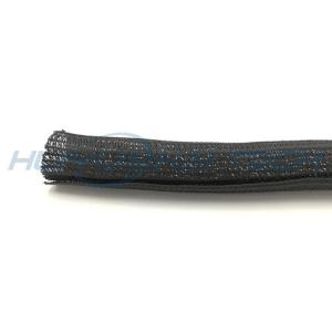 High Flexible PET Self Wrapping Split Braided Sleeving Against Abrasion