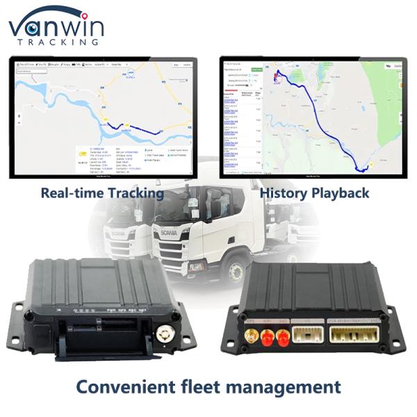 4CH 1080P Dual SD Card Mobile DVR 4G GPS1080P Vehicle GPS Function 12 Months Warranty