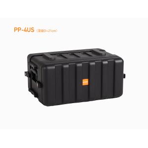 Two Handles 4U Rack Mount Case With 9.8 Inch Depth Locking Latch