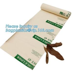 Compostable Disposable Biodegradable Plastic Custom Printed Flat Garbage Bag,