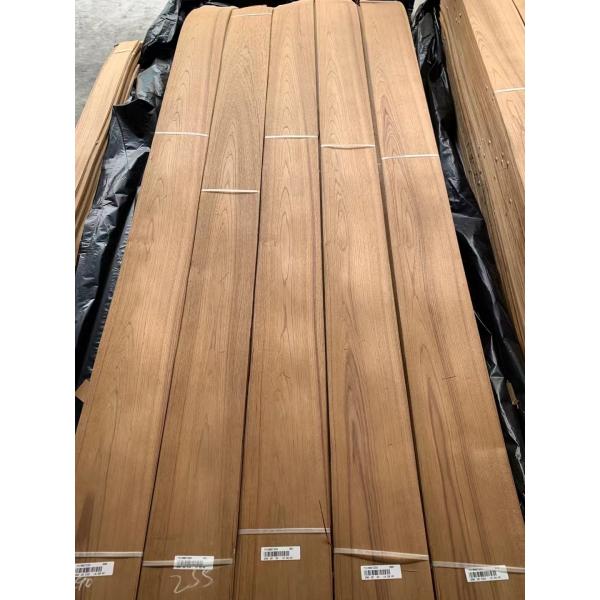 Buy Natural Burma Teak Crown Cut Veneer Sheet For Hotel Decoration at wholesale prices