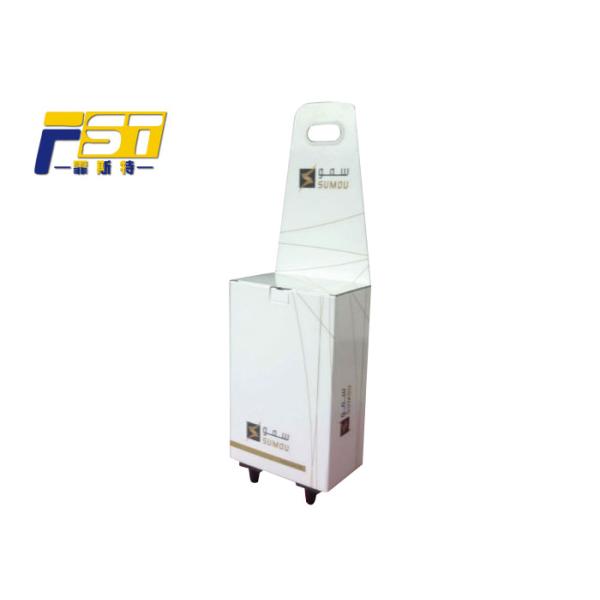 Custom Design Cardboard Trolley Box , Movable Convenient Cardboard Trolley With