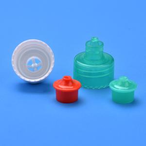 Pink Smooth Closure Plastic Nozzle Cap , 28mm Push Pull Cap