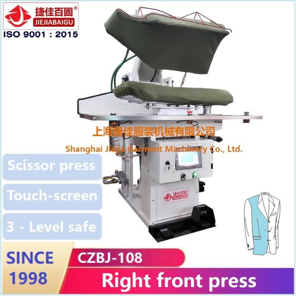 Automatic Touch Screen Jacket Commercial Ironing Press Machine With Steam