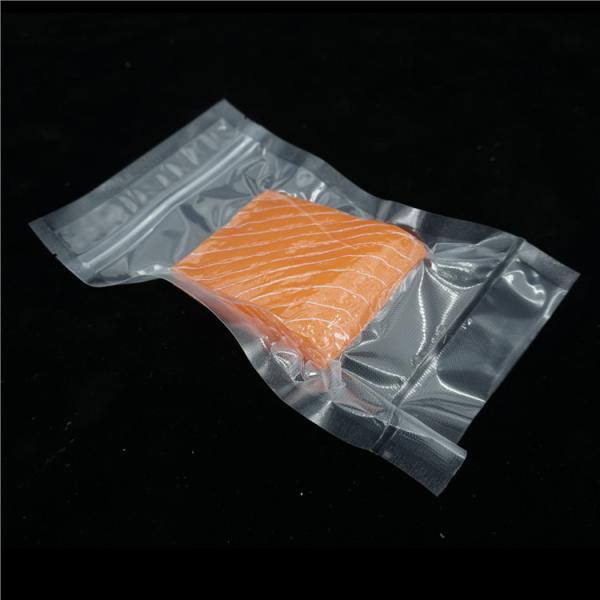 Buy Precut Embossed Transparent Zipper Bag Vacuum Seal For Food Vac Storage at wholesale prices