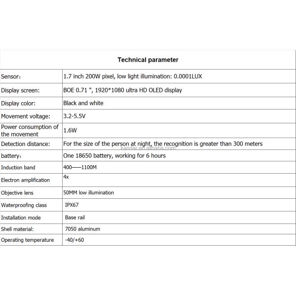 City Star V350 Low-light Night Vision Device with Detection Distance over 300 Meters