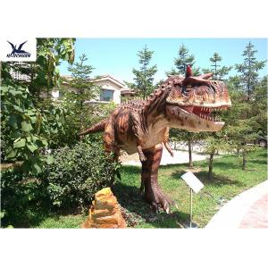 Colorful Outdoor Dinosaur Statues Placed Playground For Exhibit