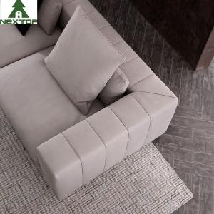 OEM Hotel Lobby Furniture Modular Sofa Set Leather Fabric Straight Sofa Living