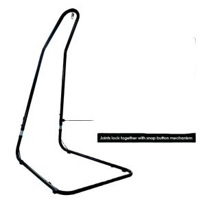 Adjustable Curved Hammock Chair Swing Stand For Hanging Chair Lounger Easy