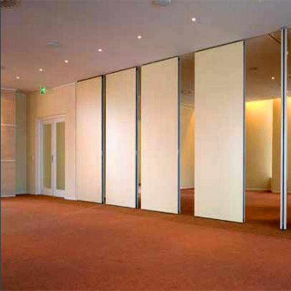 Decorative Material Movable Sliding Partition Walls For Meeting Room Top Hanging System