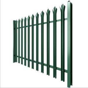 Hot Dipped Galvanized Europea Metal Palisade Fencing 1.0m Height