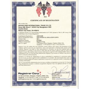 Wuhan Xindi International Trade Co., Ltd. Certifications