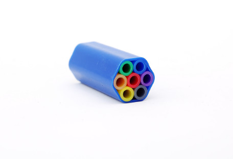 Flexible Sheath Fiber Optic Cable Duct , Hdpe Microduct Single / Multiple