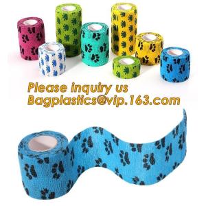 Cotton Cohesive Bandage sports tape Mixed Color Self Adhesive elastic bandage