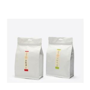 Printing Food grade kraft paper bag wholesale with clear window and zipper for