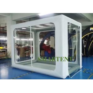 White Rectangle Inflatable Camping Tent 400D Oxford Air Pole Isolated Tent