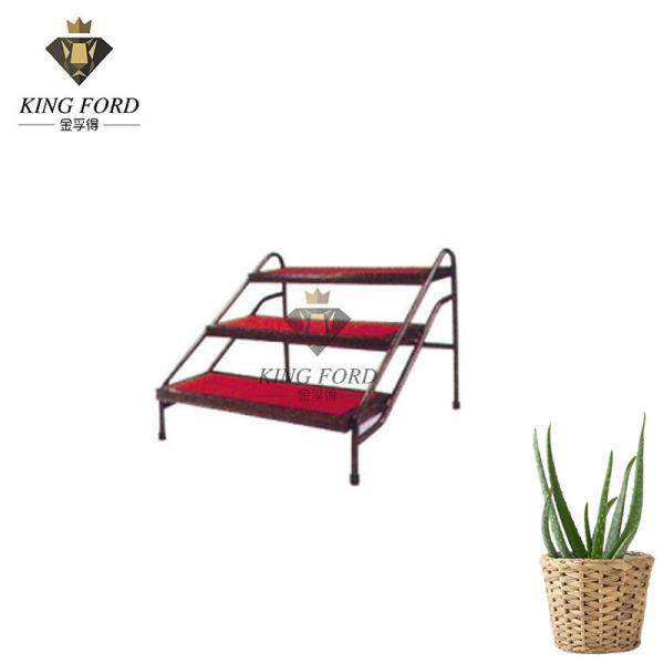 Buy Banquet Hotel Equipments And Supplies Black Frame Portable Stage Steps Three Floor at wholesale prices