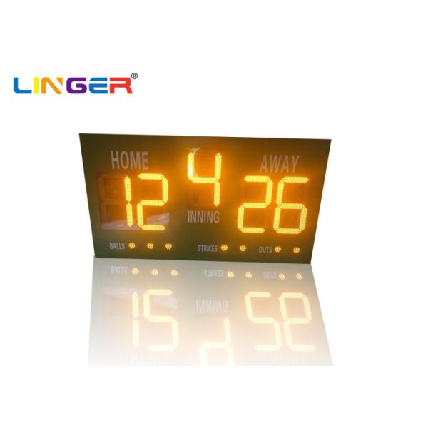 Buy Athletic Electronic Sport Board / LED Baseball Scoreboard Outdoor Type at wholesale prices