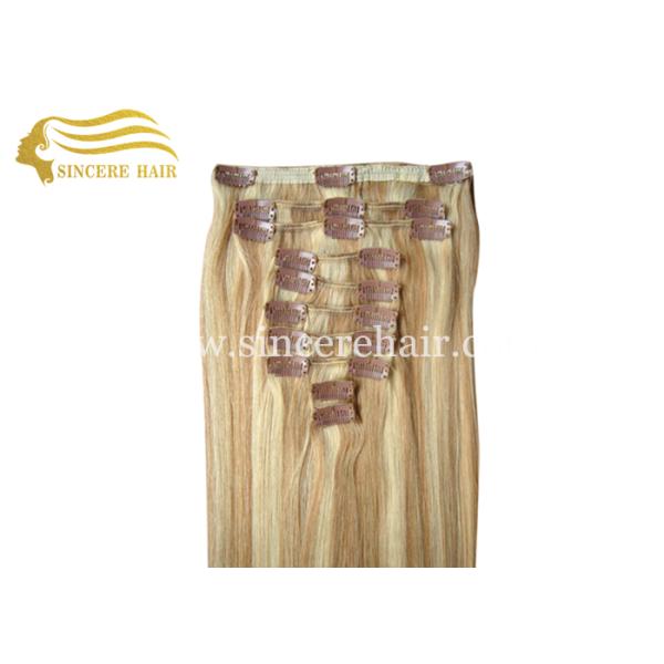 Hot Sell 60 CM 10 Pieces of Clip In Remy Human Hair Extensions for Sale for Sale