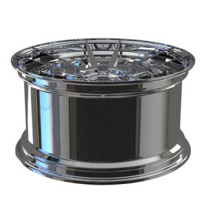 Forged 2Piece Deep Stepped Wheels 5x112 5x120 20inch Polished Lips Spokes Gold