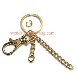 jiayang cat shape flower shape fish shape split keyring and snap hook with key