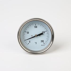 0-200 Fahrenheit Bimetallic Stemmed Thermometer Adjustable Angle 80mm Heating