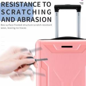 Polyester Lining Hard Shell Luggage Set 24'' Trolley Suitcase Tsa Luggage Lock 3