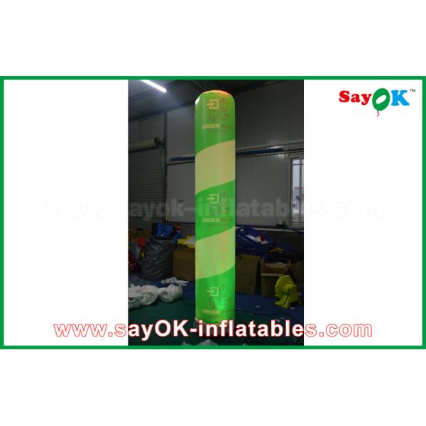Custom Led Light Inflatable Pillar , Outdoor Inflatable Decorations With 600D