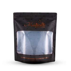 Quality Weed Mylar Black k Packaging Bag Smell Proof With Window for sale