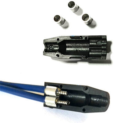 3.0 dia Armored Buffer Tube Fan Out Kit Fiber Optic Cable 2 Core Furcation