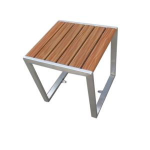460X460X510mm Metal And Wood Garden Table