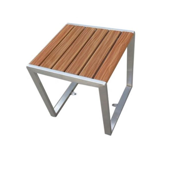 Buy 460X460X510mm Metal And Wood Garden Table at wholesale prices