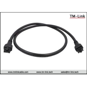 China Molex 4.2mm pitch 10 poles overmolded cable assemby with black PVC Jacket on sale
