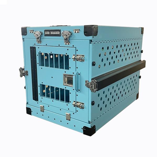 Buy Custom Medium Aluminum Folding Dog Kennel Box Collpasible 30 Inch at wholesale prices