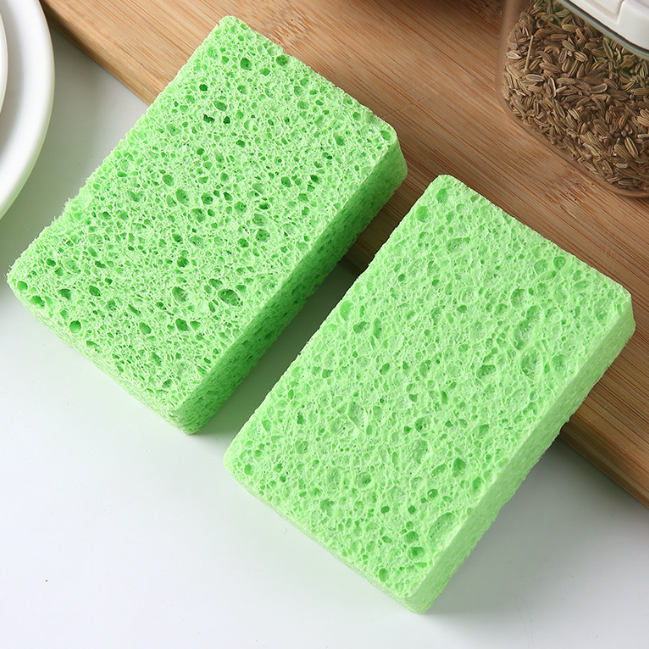 Natural Green Cellulose Sponge High Absorbency for Kitchen Cleaning