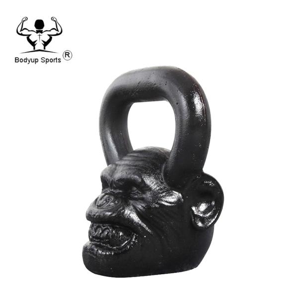 Crossfit Powder Painting Cast Iron Skull Kettlebell / Competition Power Training Skull Kettlebell