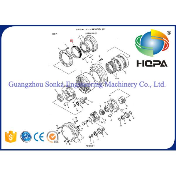 Professional Custom O Ring Oil Seal For Hydraulic Excavator , ZD57F36637