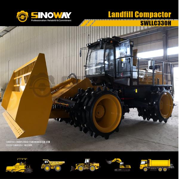 33000kg Operating Mass Heavy Duty Construction Equipment For Landfill Handling