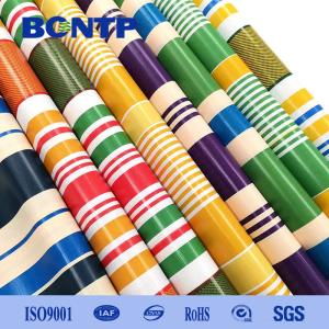 Buy cheap Waterproof PVC Stripe Tarpaulin 2.7m Width For Outdo Or Awning from wholesalers