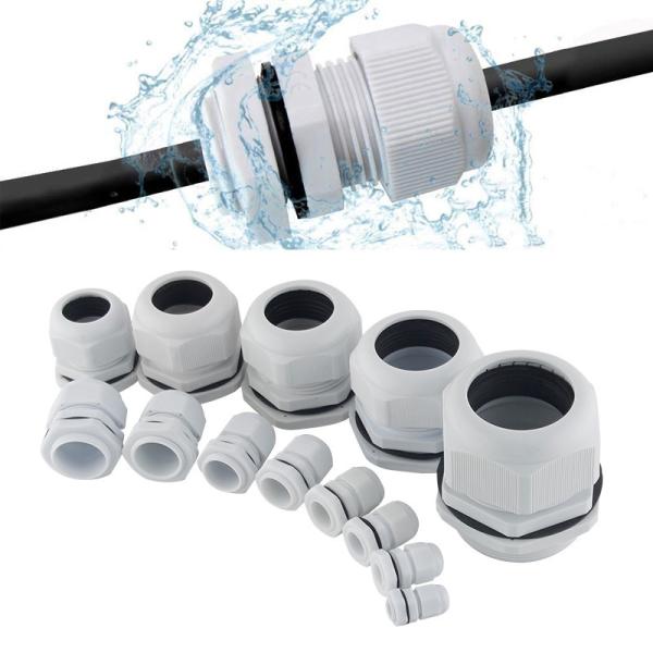 Buy Electrical Cable Glands Plastic Joints Waterproof Connectors for Junction Box M12 - M40 at wholesale prices