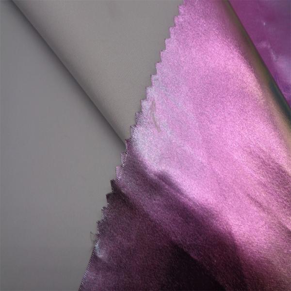 Silver Coated 75DX75D Breathable Nylon Fabric For Jacket Windproof