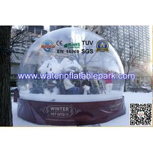 Snow Globe Inflatable Bubble Tent Trade Show , Adverting Transparent Bubble Dome