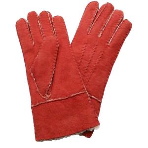 Fashion Ladies Sheepskin Gloves , Ladies Real Leather Gloves Plain Style